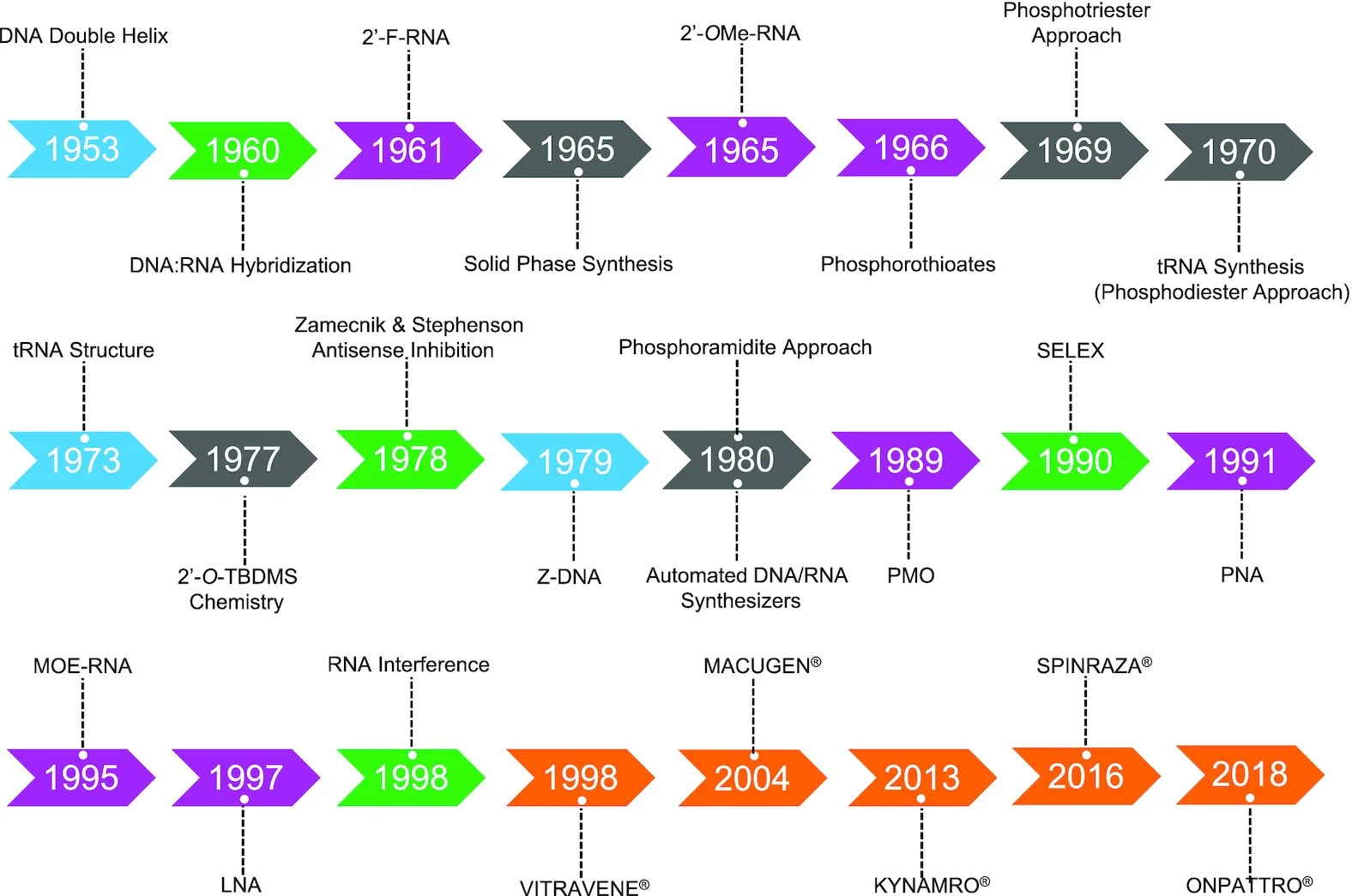Chemistry, structure and function of approved oligonucleotide therapeutics
