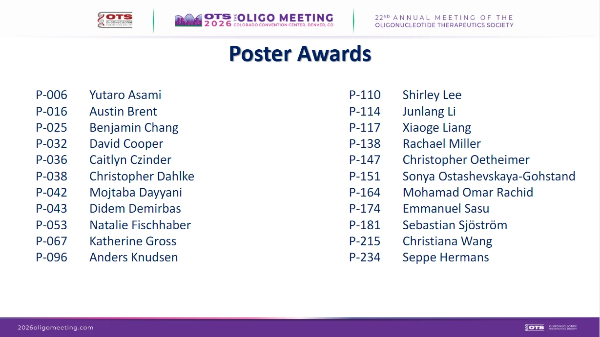 2026 Poster Awards
